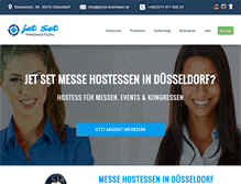 Tablet Screenshot of messe-duesseldorf-hostessen.de